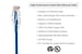 Cat6A Slim Snagless Ethernet Patch Cable, 25 ft, Blue