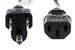 AC Power Cord, 5-15P to C13, 18 AWG, 3ft, Black