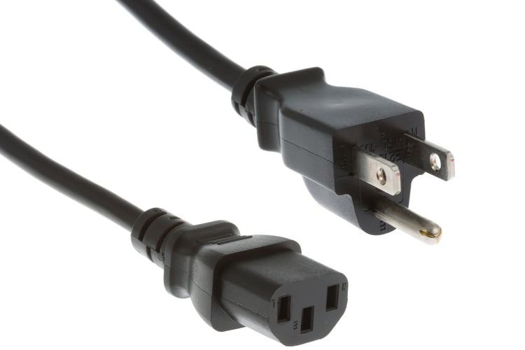CAB-AC AC Power Cord - US, Cisco Compatible, 6ft, Black