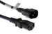 AC Power Cord, C14 to C13, 18 AWG, 10ft, Black