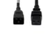 AC Power Cord, C20 to C19, 12 AWG, 1ft Black