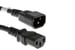 AC Power Cord,  C13 to C14,  14AWG, 1ft, Black