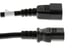 AC Power Cord,  C13 to C14,  14AWG, 1ft, Black