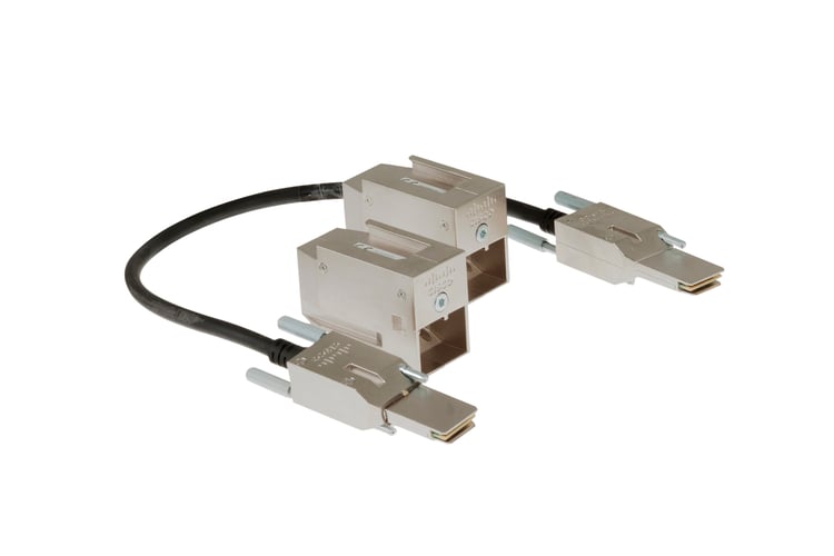 Stack kit for C9200 SKUs only: Two data stack adapters and one data stack cable, Refurbished, C9200-STACK-KIT