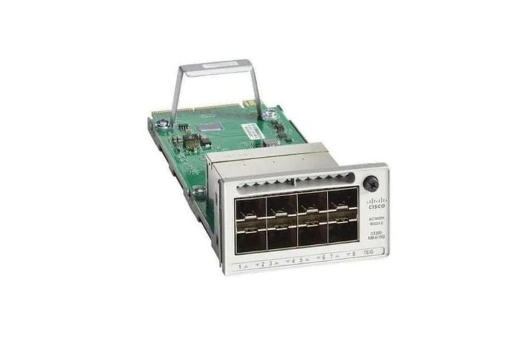Cisco Catalyst 9300 Series 10 Gigabit Ethernet Expansion Module, C9300-NM-8X, New, Original
