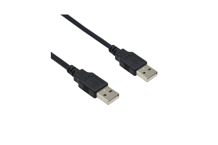 3Ft A-Male to A-Male USB2.0 Cable Black