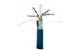 Cat6 Bulk Ethernet Cable, Shielded, Solid, CMR, Spool, 1000 ft, 550 Mhz, Blue