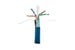 Cat6 Bulk Ethernet Cable, Shielded, Solid, CMR, Spool, 1000 ft, 550 Mhz, Blue
