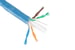 Cat6 Bulk Ethernet Cable, Unshielded, Solid, CMR, Pull Box, 1000 ft, 550 Mhz, Blue