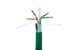 Cat6 Bulk Ethernet Cable, Shielded, Solid, CMR, Spool, 1000 ft, 550 Mhz, Green