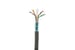 Cat6 Bulk Ethernet Cable, Shielded, Solid, CMR, Spool, 1000 ft, 550 Mhz, Gray