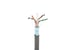 Cat6 Bulk Ethernet Cable, Shielded, Solid, CMR, Spool, 1000 ft, 550 Mhz, Gray