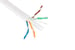 Cat6 Bulk Ethernet Cable, Unshielded, Solid, CMR, Pull Box, 1000 ft, 550 Mhz, White