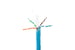 Cat6A Bulk Ethernet Cable, Unshielded, Solid, CMR, Spool, 1000 ft, 550 Mhz, Blue