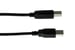 USB 2.0 A to B Cable, Black, 15ft