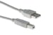 USB 2.0 A to B Cable, Beige, 6ft