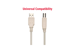 10Ft A-Male to B-Male USB2.0 Cable Ivory