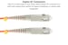 SC to SC Multimode Duplex 62.5/125 OM1 UPC Fiber Patch Cable, 1 Meter