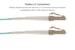 0.3M LC-LC OM4 40G 50/125 Multimode Duplex UPC Fiber Patch Cable