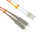 LC to SC Multimode Duplex 50/125 OM2 UPC Fiber Patch Cable, 1 Meter