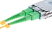 SC/APC to SC/APC Singlemode Duplex OS2 Fiber Patch Cable, 1M