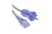 6Ft Hospital Grade Power Cord – NEMA 5-15PHG to IEC C13, SJT 18/3 AWG, Clear Blue Plug, Gray Jacket