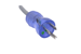 6Ft Hospital Grade Power Cord – NEMA 5-15PHG to IEC C13, SJT 18/3 AWG, Clear Blue Plug, Gray Jacket