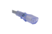 6Ft Hospital Grade Power Cord – NEMA 5-15PHG to IEC C13, SJT 18/3 AWG, Clear Blue Plug, Gray Jacket