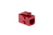 Cat6 RJ45 Inline Coupler Type Keystone Jack, Red