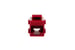 Cat6 RJ45 Inline Coupler Type Keystone Jack, Red