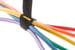 Velcro One-Wrap Straps, 3/4in x 8in, Qty 50, Black