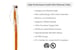 Cat6A Slim Snagless Ethernet Patch Cable, 30ft, Orange