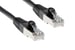 Cat5e Shielded Ethernet Patch Cable, Half-moon Boot, 5 ft, Black