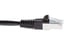 Cat5e Shielded Ethernet Patch Cable, Half-moon Boot, 5 ft, Black