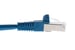 Cat5e Shielded Ethernet Patch Cable, Half-moon Boot, 50 ft, Blue