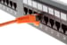 Cat5e Shielded Ethernet Patch Cable, Half-moon Boot, 10ft, Orange