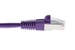 Cat5e Shielded Ethernet Patch Cable, Half-moon Boot, 7 ft, Purple