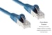 Cat5e Shielded Ethernet Patch Cable, Half-moon Boot, 50 ft, Blue