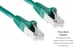 Cat5e Shielded Ethernet Patch Cable, Half-moon Boot, 1 ft, Green
