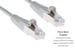 Cat5e Shielded Ethernet Patch Cable, Half-moon Boot, 2ft, Gray