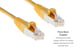 Cat5e Shielded Ethernet Patch Cable, Half-moon Boot, 5 ft, Yellow