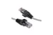 Cat6A Slim Armored Ethernet Patch Cable, Stainless Steel, 5ft