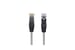 Cat6A Slim Armored Ethernet Patch Cable, Stainless Steel, 5ft