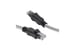 Cat6A Armored Ethernet Patch Cable, Stainless Steel, 50ft