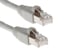 Cat6A Shielded Ethernet Patch Cable, Half-moon Boot, 25 ft, Gray