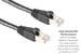Cat6A Shielded Ethernet Patch Cable, Half-moon Boot, 5 ft, Black