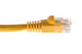 Cat6A Shielded Ethernet Patch Cable, Half-moon Boot, 2 ft, Yellow