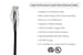 Cat6A Slim Snagless Ethernet Patch Cable, 12ft, Black