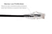 Cat6A Slim Snagless Ethernet Patch Cable, 12ft, Black