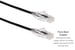 Cat6A Slim Snagless Ethernet Patch Cable, 12ft, Black